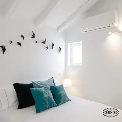 Cama o camas de una habitación en Madrid Plaza - junto a la Plaza Mayor, 2 habitaciones