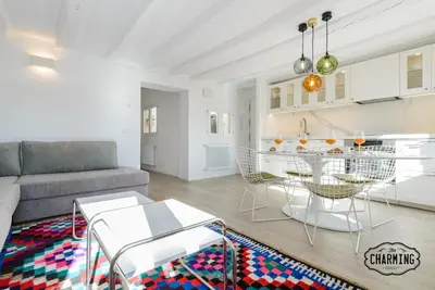 Zona de estar de Madrid Plaza - junto a la Plaza Mayor, 2 habitaciones