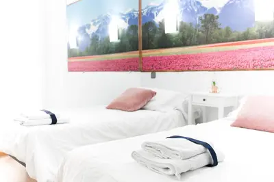 Cama o camas de una habitación en CH La Bañezana