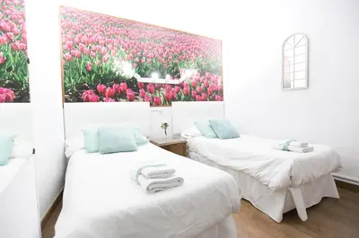 Cama o camas de una habitación en CH La Bañezana