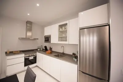 Una cocina o zona de cocina en Elegante y amplio, junto a la Plaza Mayor