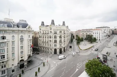 Vista general de Madrid o vista desde el hotel