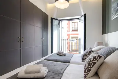 Cama o camas de una habitación en Brand New Amazing 3BD 2BD Gran Vía-Malasaña