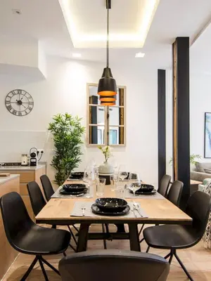 Zona de estar de Brand New Amazing 3BD 2BD Gran Vía-Malasaña