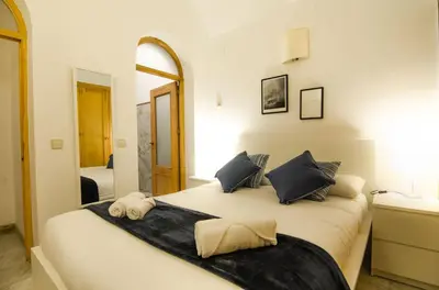 Cama o camas de una habitación en 4 bedrooms 3.5 bathrooms furnished - Sol - functional spacious