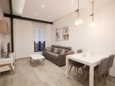 Zona de estar de Apartamento nuevo y de lujo en puerta del sol