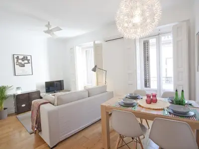Zona de estar de Flexliving Morería - monthly rentals & other non tourist stays only