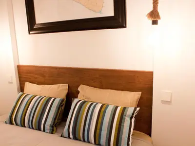 Cama o camas de una habitación en Gran apartamento de diseño @plazasanmiguel *lujo*