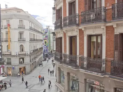 Vista general de Madrid o vista desde el apartamento