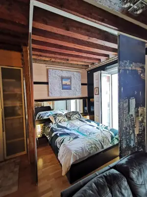 Cama o camas de una habitación en Apartamento MADRID CENTRO GRAN VIA - CALLAO
