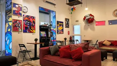 Zona de estar de Way Hostel Madrid