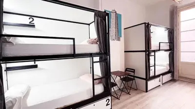 Cama o camas de una habitación en Way Hostel Madrid