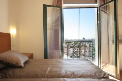 Cama o camas de una habitación en Rincón de Gran Vía