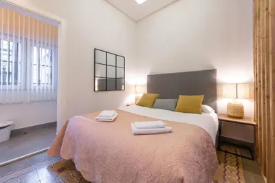 Cama o camas de una habitación en Wonderful Apartment Chueca