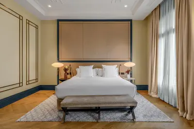 Cama o camas de una habitación en CoolRooms Palacio de Atocha