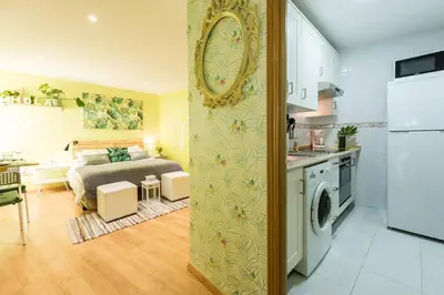 Una cocina o zona de cocina en Ático en Céntrico edificio cerca de la Gran Vía - Madrid