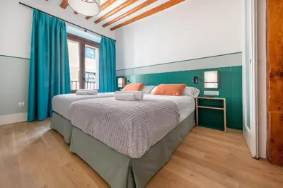 Cama o camas de una habitación en Slow Suites Chueca