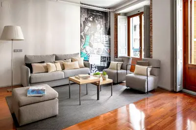 Zona de estar de Eric Vökel Boutique Apartments - Madrid Suites