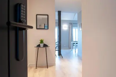 Una televisión o centro de entretenimiento en MH Apartments Central Madrid