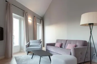 Zona de estar de MH Apartments Central Madrid