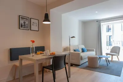 Zona de estar de MH Apartments Central Madrid