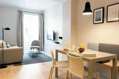 Zona de estar de MH Apartments Central Madrid