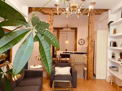 Zona de estar de Hostal Patria Madrid