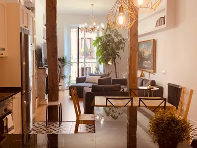 Zona de estar de Hostal Patria Madrid