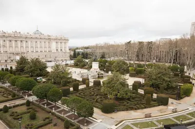Jardín al aire libre en Hostal Central Palace Madrid