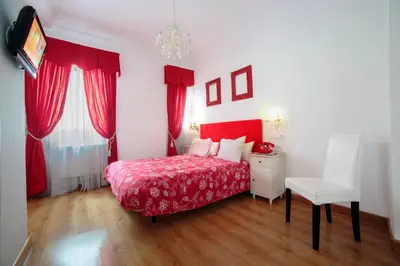 Cama o camas de una habitación en Hostal Adria Santa Ana