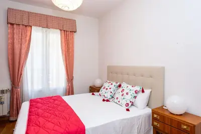 Cama o camas de una habitación en Apartamentos Esperanza