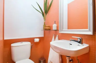 Un baño de Apartamento moderno junto a la Gran Via