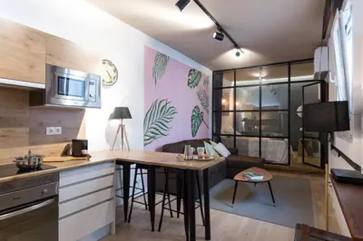 Una cocina o zona de cocina en Apartamento En Centro De Madrid