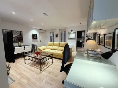 Zona de estar de Apartamentos Sleep in Madrid