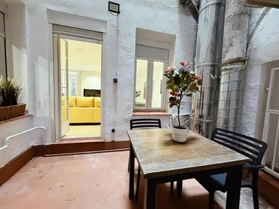 Zona de estar de Apartamentos Sleep in Madrid