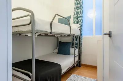 Cama o camas de una habitación en Apartamento con Estilo en Madrid de los Austrias -Tradición Renovada