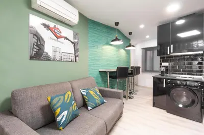 Una cocina o zona de cocina en Callao Apartment
