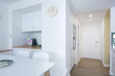 Cama o camas de una habitación en Unique stylish - 2bd2bth - salamanca