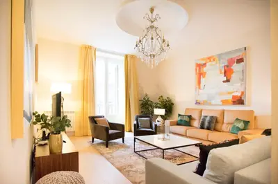 Zona de estar de Bright Luxury apt. Puerta del Sol - Madrid