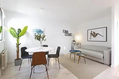 Zona de estar de Sofia Suites