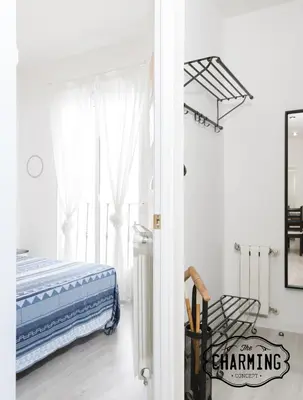 Cama o camas de una habitación en Atocha - Apartamento de 2 dormitorios en el Centro de Madrid
