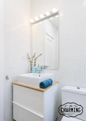 Un baño de Atocha - Apartamento de 2 dormitorios en el Centro de Madrid