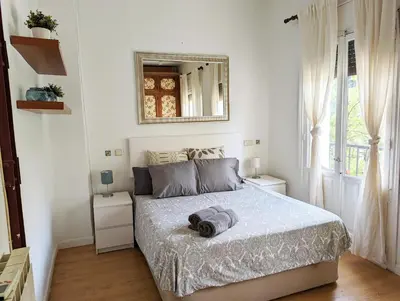 Cama o camas de una habitación en Apartamento Plaza de la Paja