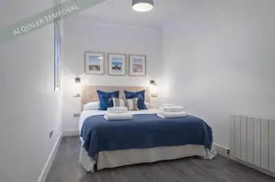 Cama o camas de una habitación en Zurbano Madrid - Apartamento Elegante y Confortable en el Centro