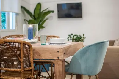 Zona de estar de Zurbano Madrid - Apartamento Elegante y Confortable en el Centro
