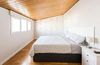 Cama o camas de una habitación en Apartments Madrid Principe 2