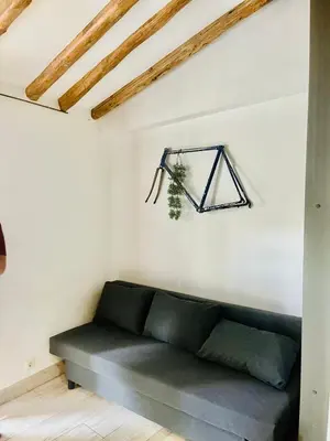 Zona de estar de Gran Vía apartamentos de temporada