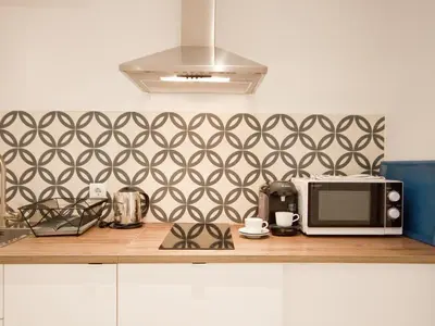 Una cocina o zona de cocina en Un perfecto refugio en el centro de madrid