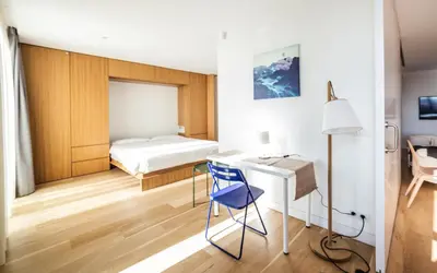 Cama o camas de una habitación en Edmond Vibes Barrio de Salamanca