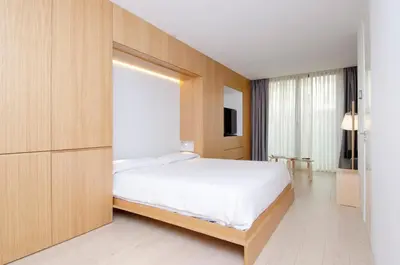 Cama o camas de una habitación en Edmond Vibes Barrio de Salamanca
